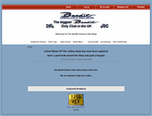Tablet Screenshot of merchandise.banditownersclub.com